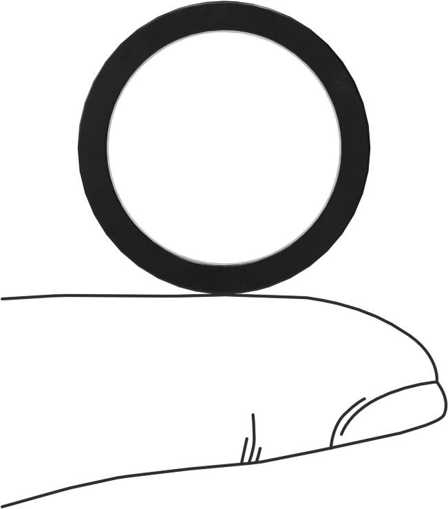 Kare Profilli Yağa Dayanıklı Buna-N O-Ring, 3/32 Kesirli Genişlik, Dash No. 117