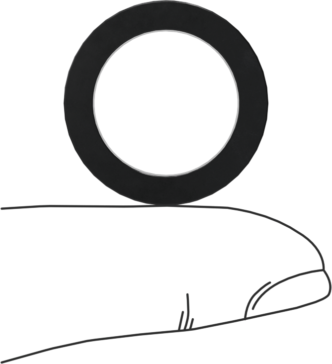 Kare Profilli Yağa Dayanıklı Buna-N O-Ring, 1/8 Kesirli Genişlik, Dash No. 209