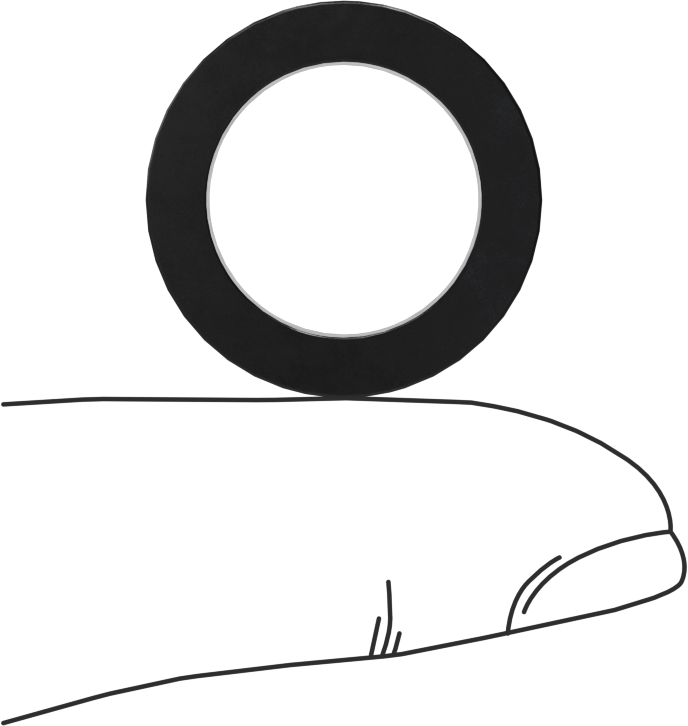 Kare Profilli Yağa Dayanıklı Buna-N O-Ring, 1/8 Kesirli Genişlik, Dash Numara 208