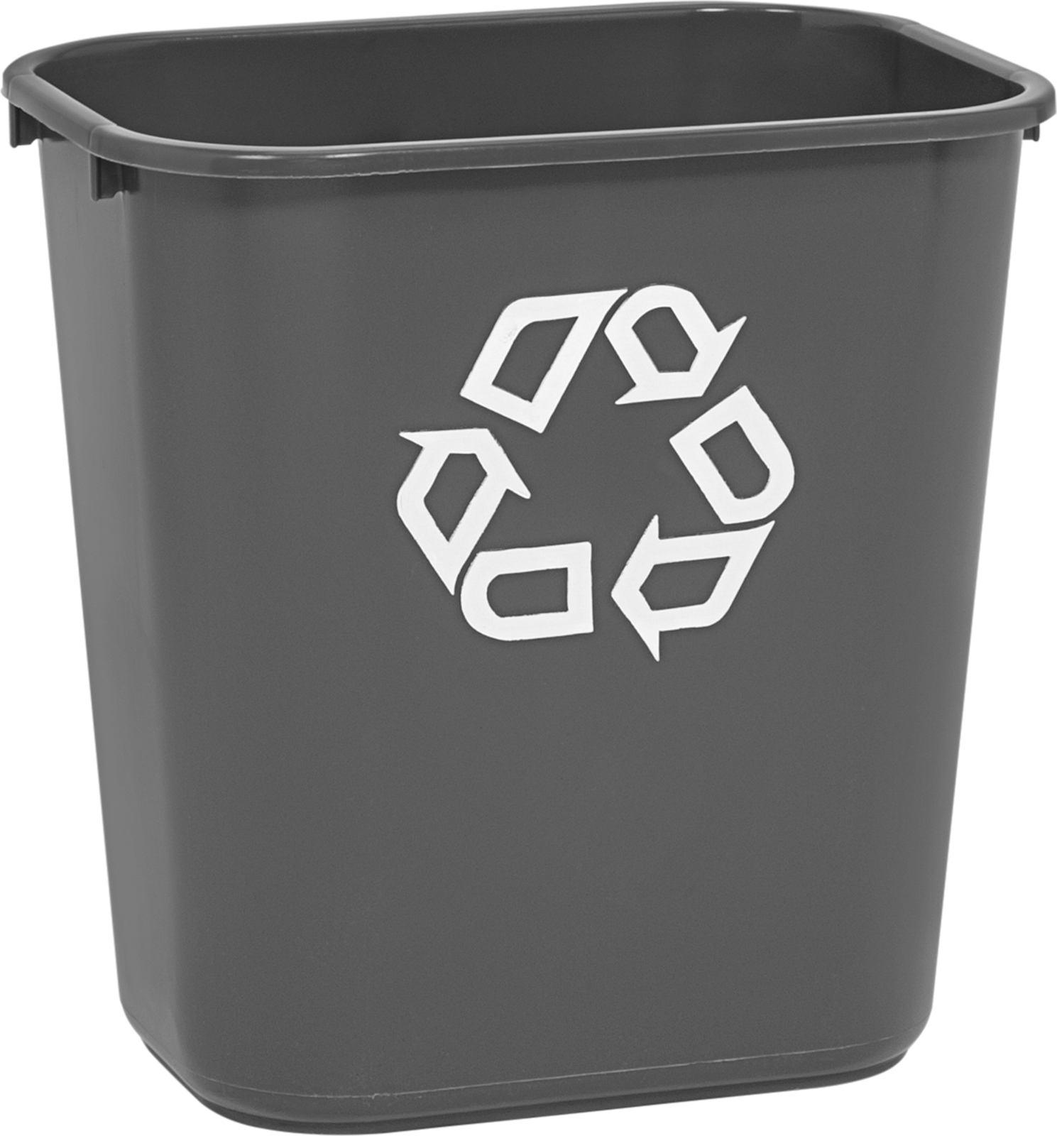 Plastik Çöp Kovası, Geri Dönüşüm için, Dikdörtgen, 3-1/4 Galon Kapasite