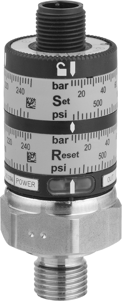 Elektronik Basınç Şalteri, 2 devre için, 181-3625 PSI Ayar Noktası, 1/4 BSPP Erkek