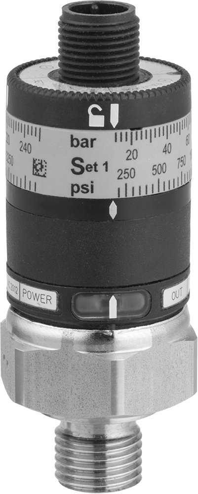 Elektronik Basınç Şalteri, 1 Devre için, 109-3625 PSI Ayar Noktası, 1/4 BSPP Erkek