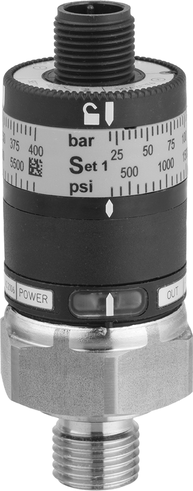 Elektronik Basınç Şalteri, 1 Devre için, 175-5800 PSI Ayar Noktası, 1/4 BSPP Erkek