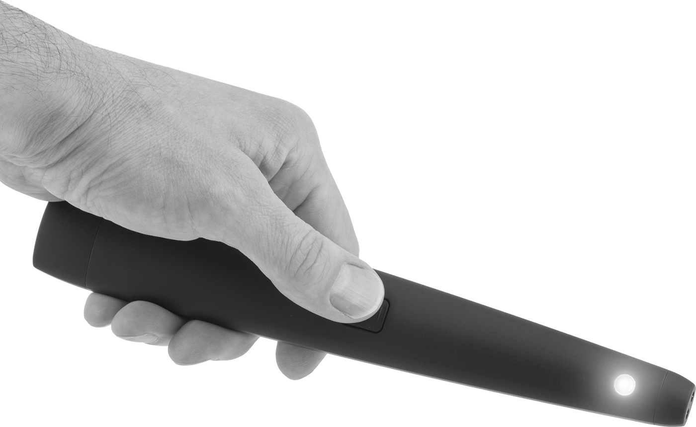 Shown with LED Flashlight