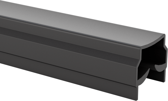 T-Yivli Çerçeve Paneli Askısı, İtme, 30 mm Ray için Katı Paneller, 0,250" Maksimum Kalınlık
