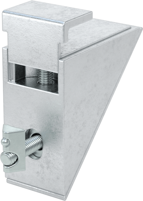 T-Yivli Çerçeve Paneli Askısı, Vidalı, 40 mm ve 1-1/2" Yüksek Raylı Katı Paneller için