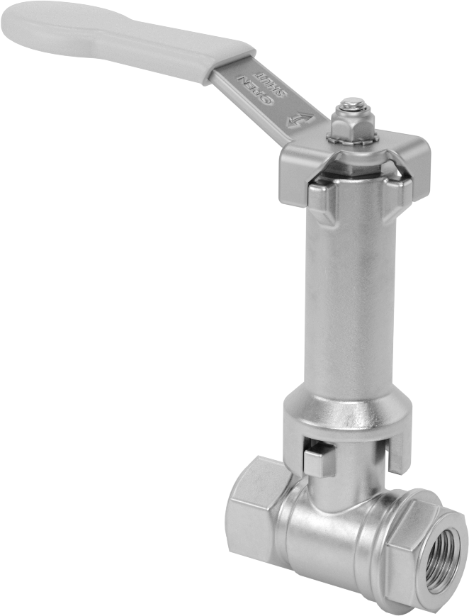 Uzatılmış Saplı Dişli Açma/Kapama Vanası, Pirinç Gövde, 1/4 NPT Dişi x 1/4 NPT Dişi