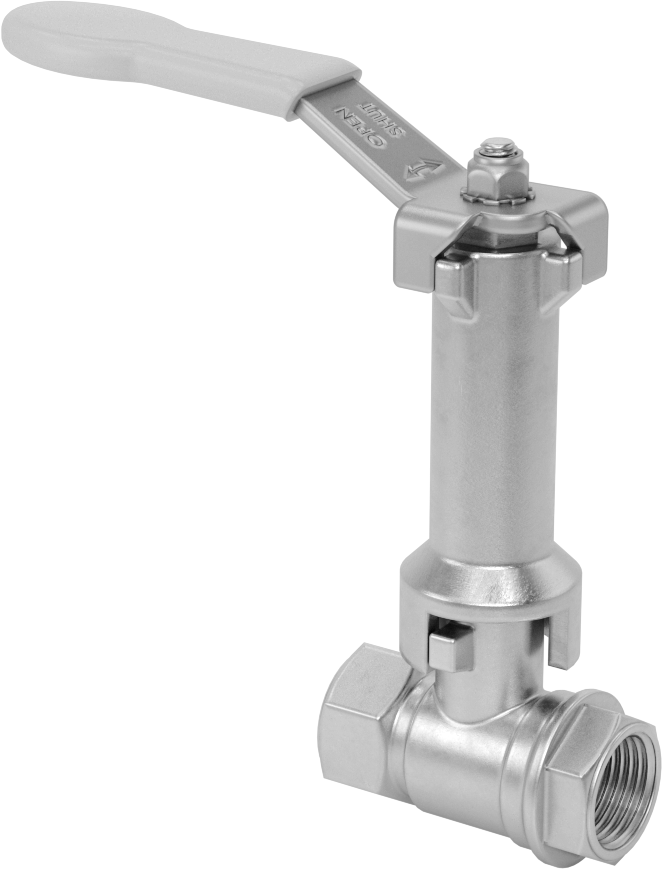 Uzatılmış Saplı Dişli Açma/Kapama Vanası, Pirinç Gövde, 3/8 NPT Dişi x 3/8 NPT Dişi