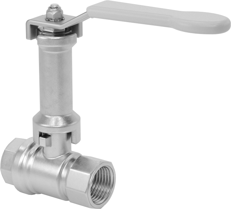 Uzatılmış Saplı Dişli Açma/Kapama Vanası, Pirinç Gövde, 1/2 NPT Dişi x 1/2 NPT Dişi