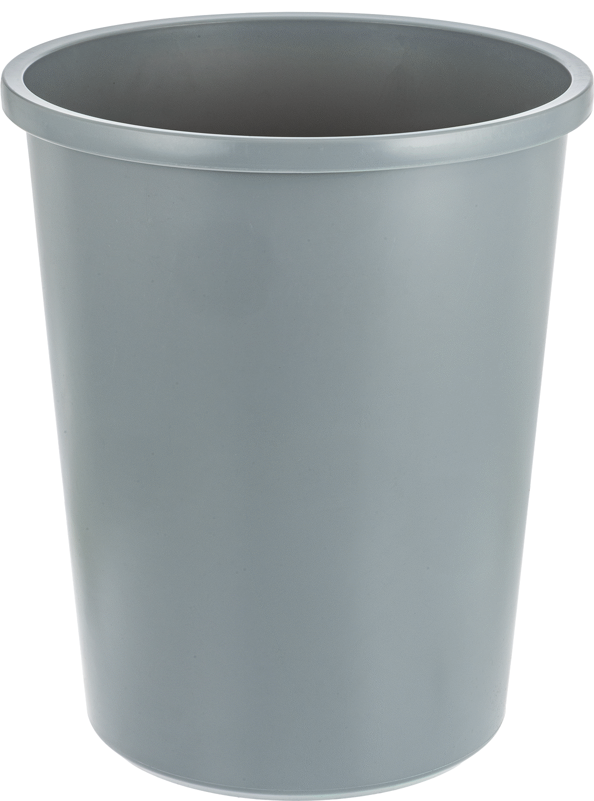 Plastik Çöp Kovası, Yuvarlak, 11 Galon Kapasite, Gri