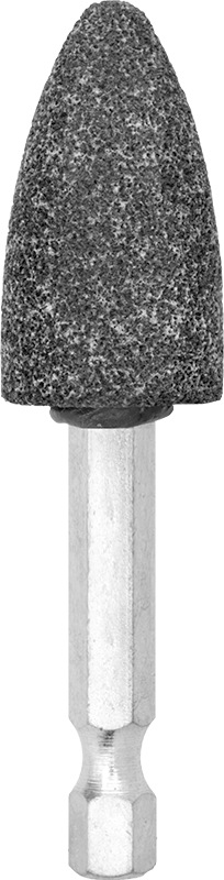 Metaller için Altıgen Şaftlı Taşlama Ucu, 11/16" Baş Çapı, 1-1/4" Baş Uzunluğu