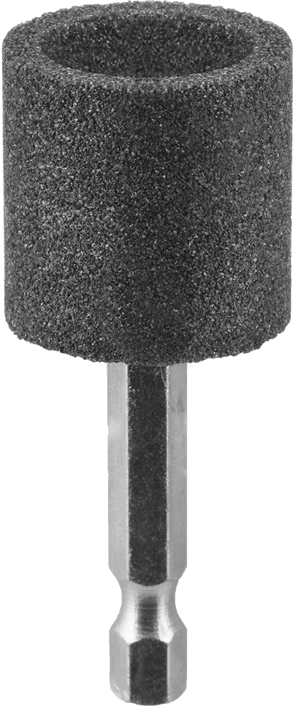 Metaller için Altıgen Şaftlı Taşlama Ucu, 1" Baş Çapı, 1" Başlık Uzunluğu, A38 Şekil No.