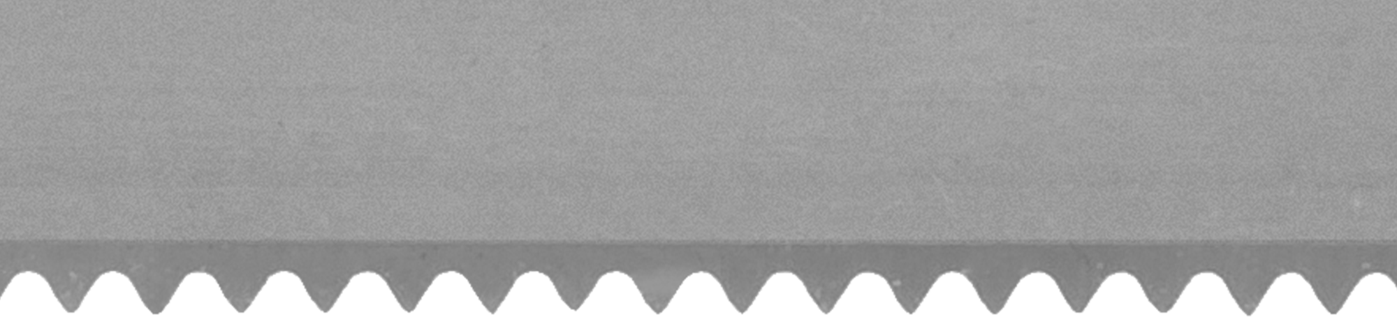 Yumuşak Malzemeler için Şerit Testere Bıçağı, V-Diş, 1/2" Genişlik, 0,02" Kalınlık, 14 Diş/Inch, 100' Uzunlukta Bobin