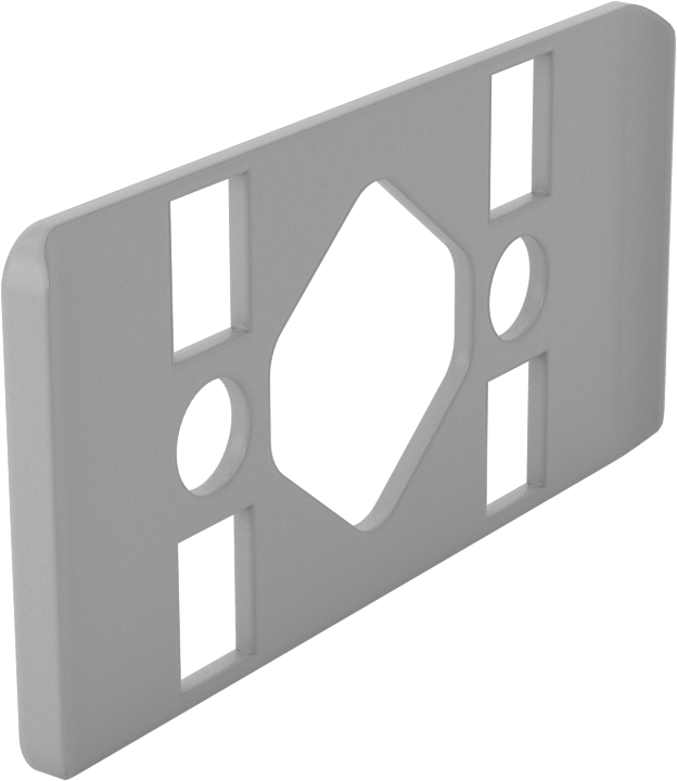 T-Yivli Çerçeveleme için Ray Ucu Contası, 60 mm Yükseklik x 60 mm Yükseklik Çiftten Çifte Ray için, 2 Dudak