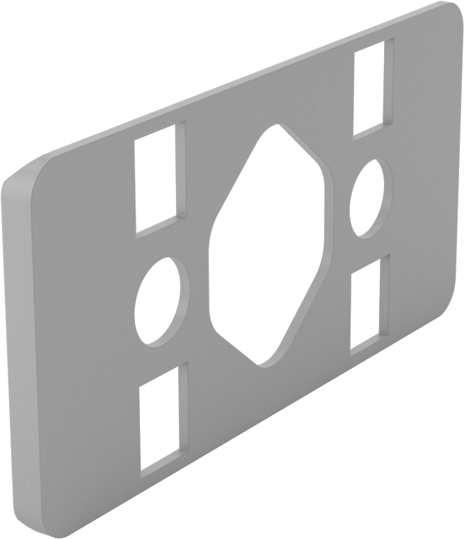 T-Yivli Çerçeveleme için Ray Ucu Contası, 80 mm yükseklik x 80 mm yükseklik Çiftten Çifte Ray, 2 Dudak