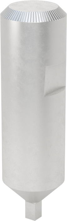 Döner Kare Broş, 1/2" Şaft Çapı, 3/32" Kare Boyut