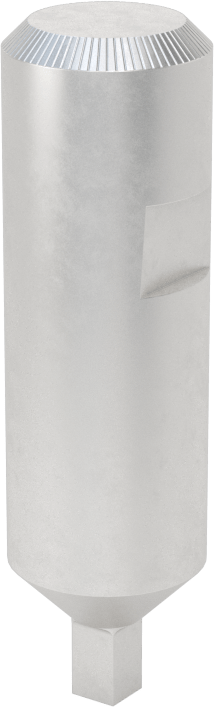 Döner Kare Broş, 1/2" Şaft Çapı, 1/8" Kare Boyut