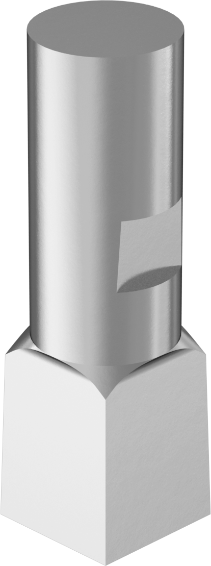 Döner Kare Broş, 1/2" Şaft Çapı, 1/2" Kare Boyut