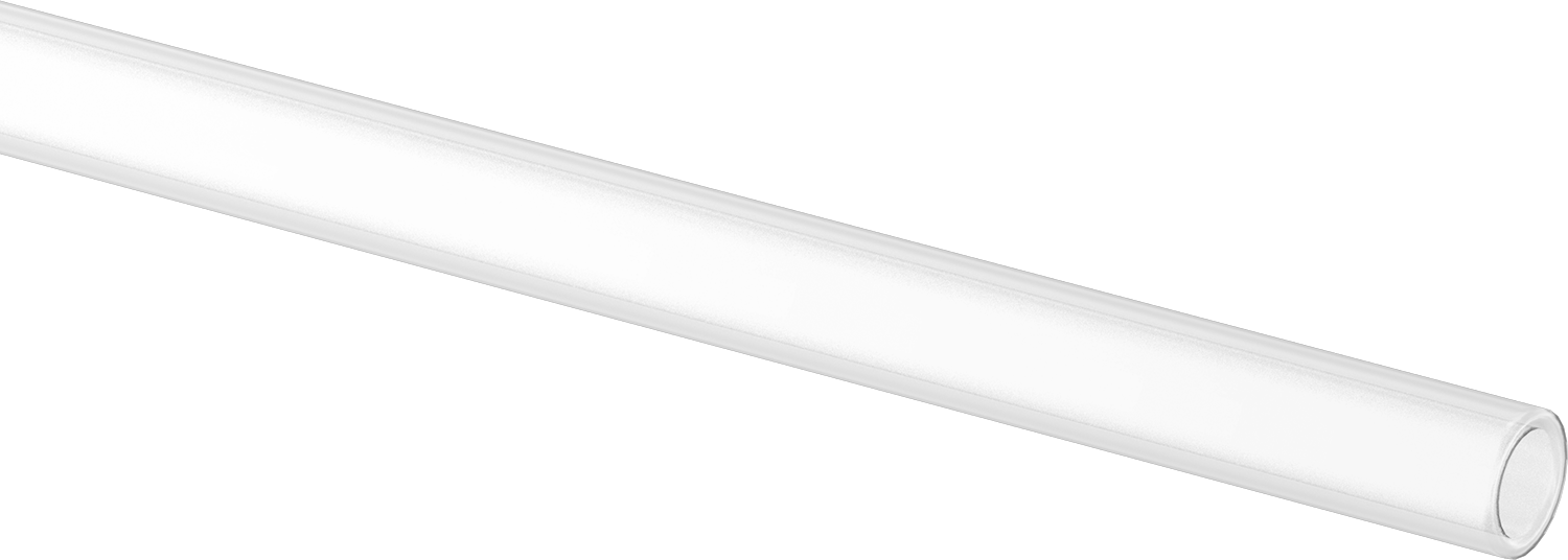 Ultra Yüksek Sıcaklık Kuvars Cam Tüp, 3/8" OD, 12" Uzunluk
