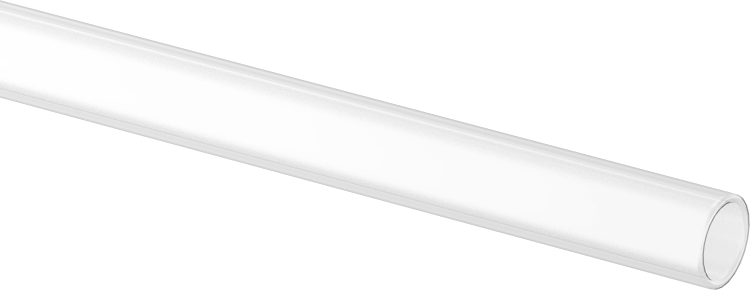 Ultra Yüksek Sıcaklık Kuvars Cam Tüp, 1/2" OD, 12" Uzunluk