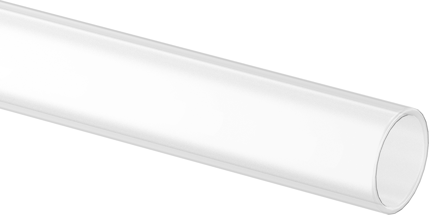Ultra Yüksek Sıcaklık Kuvars Cam Tüp, 1" OD, 12" Uzunluk