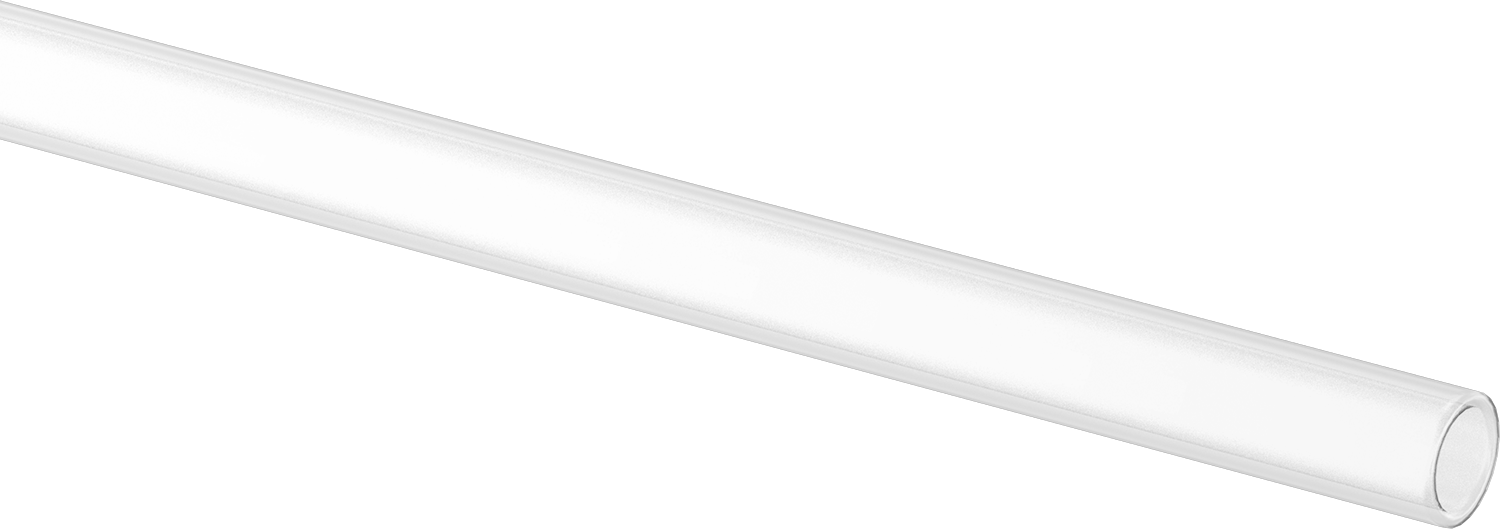 Ultra Yüksek Sıcaklık Kuvars Cam Tüp, 9 mm OD, 12" Uzunluk