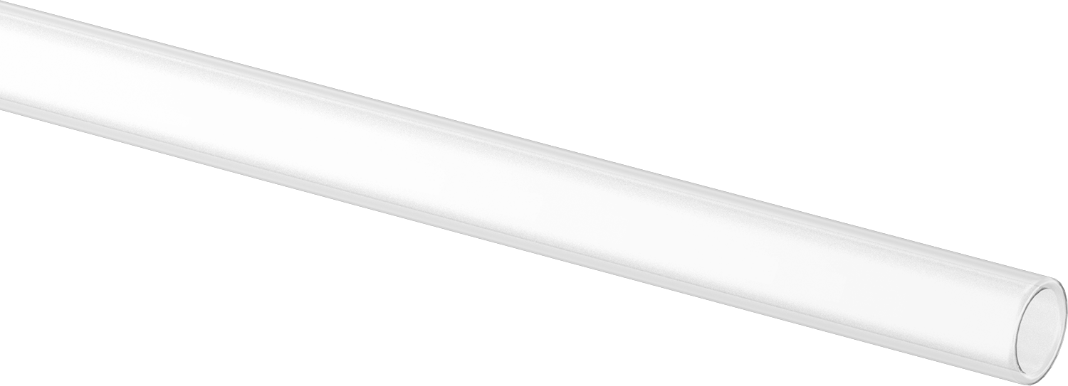 Ultra Yüksek Sıcaklık Kuvars Cam Tüp, 10 mm OD, 12" Uzunluk