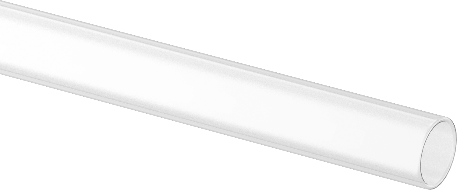 Ultra Yüksek Sıcaklık Kuvars Cam Tüp, 16 mm OD, 12" Uzunluk