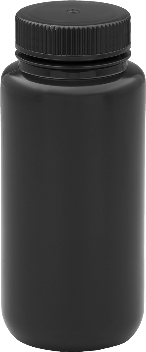 Kahverengi HDPE Plastik Şişe, 16 FL. oz./500 ml Kapasite, 2-1/8" Ağız Dış Çapı