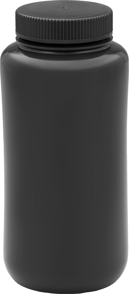 Kahverengi HDPE Plastik Şişe, 32 FL. oz./1000 ml Kapasite, 2-1/2" Ağız Dış Çapı