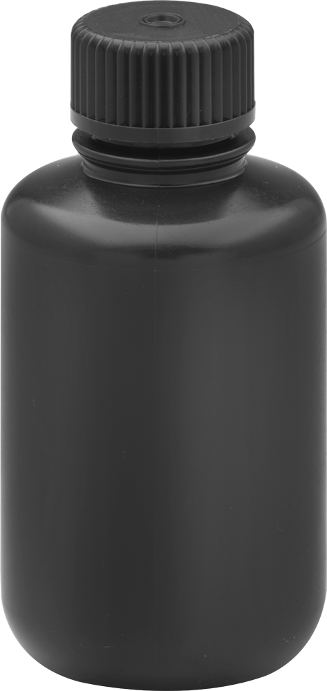 Kahverengi HDPE Plastik Şişe, 4 FL. oz./125 ml Kapasite, 1" Ağız Dış Çapı