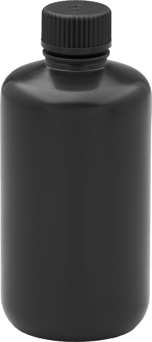 Kahverengi HDPE Plastik Şişe, 8 FL. oz./250 ml Kapasite, 1" Ağız Dış Çapı