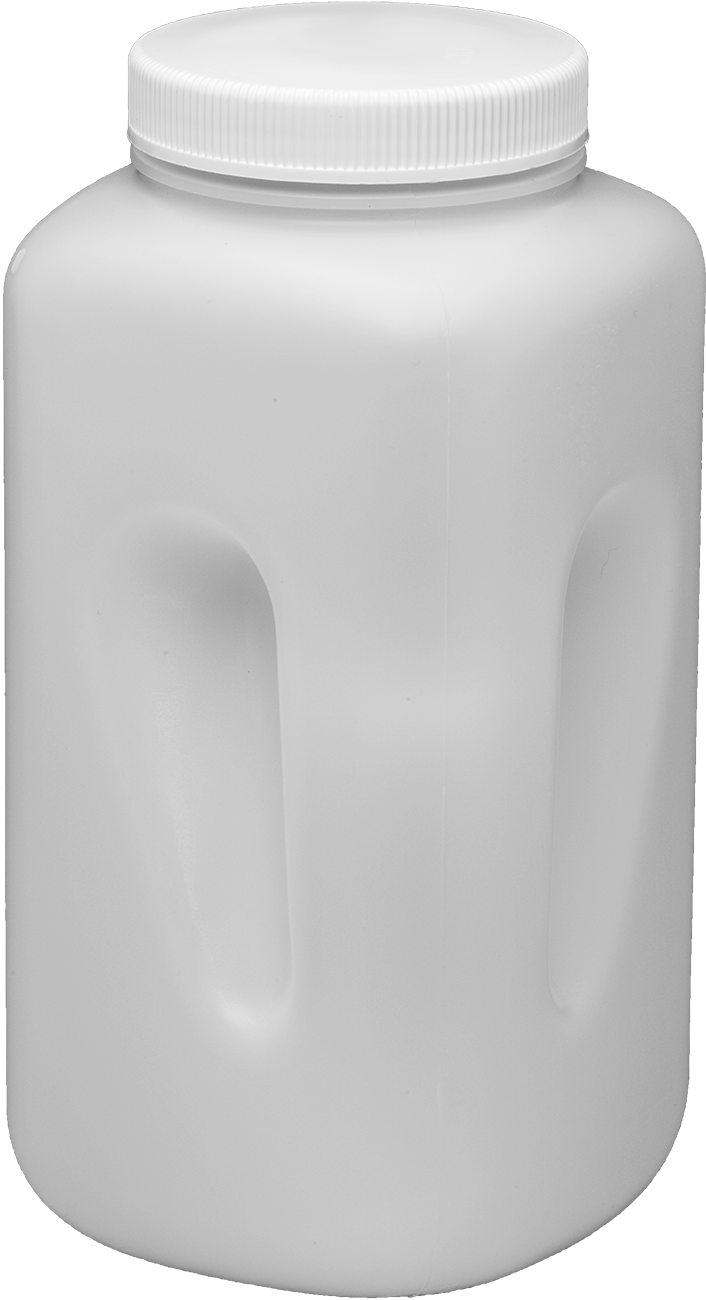 Kavanoz, HDPE Plastik, 1 Galon/3775 ml Kapasite, 5-5/8" Genişlik