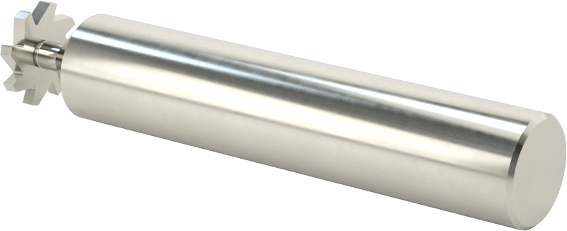 Hızlı Kesim Karbür Anahtar Yuvası Uçlu Freze, Kaplamasız, 1/2" Freze Çapı, 1/16" Freze Kalınlığı