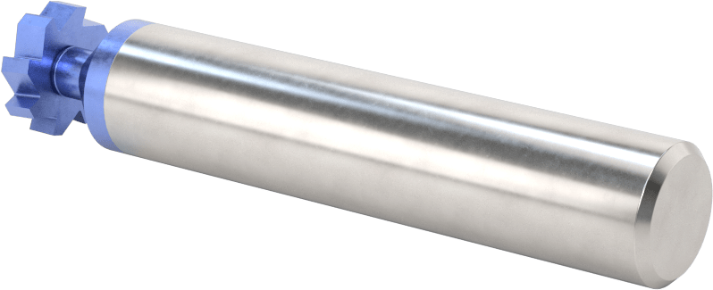 Hızlı Kesim Karbür Anahtar Yuvası Uçlu Freze, AlTiN Kaplamalı, 1/2" Freze Çapı, 1/8" Freze Kalınlığı