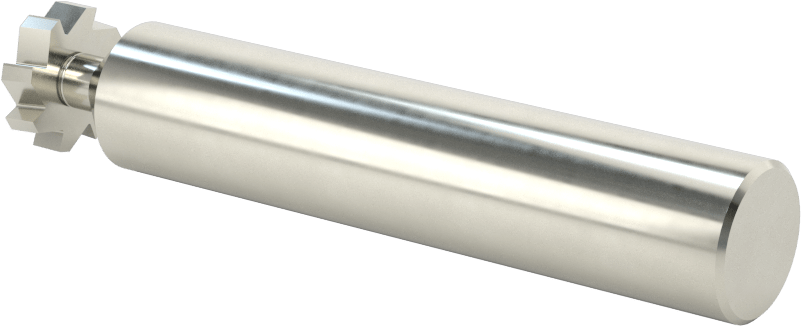 Hızlı Kesim Karbür Anahtar Yuvası Uçlu Freze, Kaplamasız, 1/2" Freze Çapı, 1/8" Freze Kalınlığı