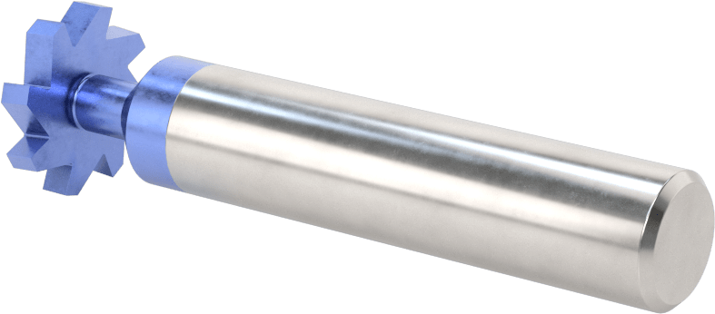 Hızlı Kesim Karbür Anahtar Yuvası Uçlu Freze, AlTiN Kaplamalı, 3/4" Freze Çapı, 1/8" Freze Kalınlığı