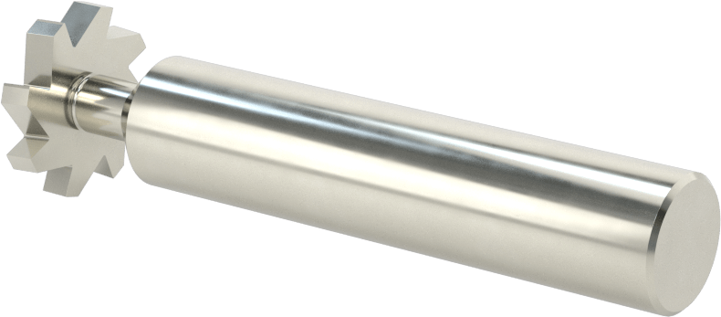 Hızlı Kesim Karbür Anahtar Yuvası Uçlu Freze, Kaplamasız, 3/4" Freze Çapı, 1/8" Freze Kalınlığı