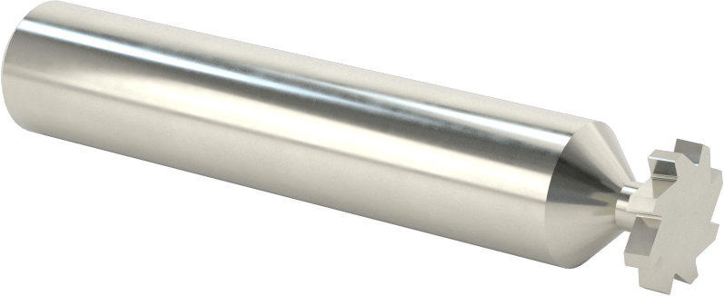 Hızlı Kesim Karbür Anahtar Yuvası Uçlu Freze, Kaplamasız, 1/2" Freze Çapı, 3/32" Freze Kalınlığı