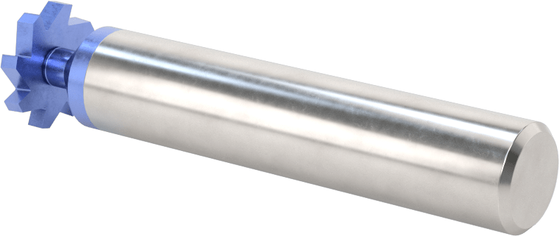 Hızlı Kesim Karbür Anahtar Yuvası Uçlu Freze, AlTiN Kaplamalı, 5/8" Freze Çapı, 3/32" Freze Kalınlığı