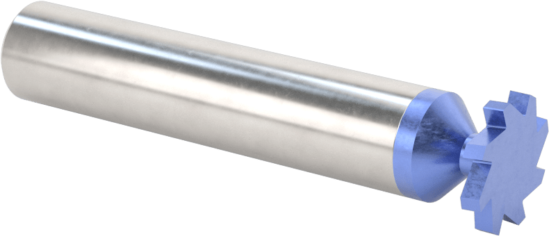 Hızlı Kesim Karbür Anahtar Yuvası Uçlu Freze, AlTiN Kaplamalı, 5/8" Freze Çapı, 3/32" Freze Kalınlığı