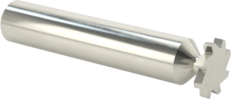 Hızlı Kesim Karbür Anahtar Yuvası Uçlu Freze, Kaplamasız, 5/8" Freze Çapı, 3/32" Freze Kalınlığı