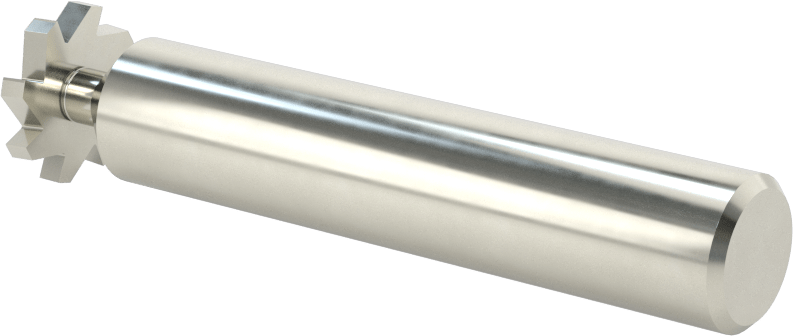 Hızlı Kesim Karbür Anahtar Yuvası Uçlu Freze, Kaplamasız, 5/8" Freze Çapı, 3/32" Freze Kalınlığı