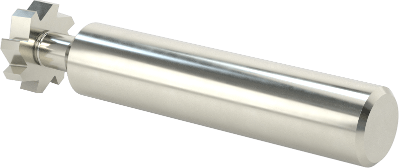 Hızlı Kesim Karbür Anahtar Yuvası Uçlu Freze, Kaplamasız, 5/8" Freze Çapı, 5/32" Freze Kalınlığı