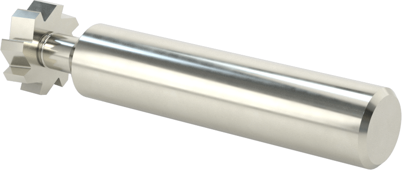 Hızlı Kesim Karbür Anahtar Yuvası Uçlu Freze, Kaplamasız, 5/8" Freze Çapı, 3/16" Levha Kalınlığı