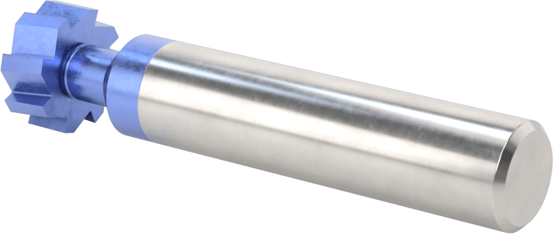 Hızlı Kesim Karbür Anahtar Yuvası Uçlu Freze, AlTiN Kaplamalı, 5/8" Freze Çapı, 1/4" Freze Kalınlığı