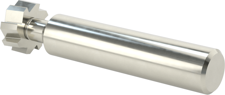 Hızlı Kesim Karbür Anahtar Yuvası Uçlu Freze, Kaplamasız, 5/8" Freze Çapı, 1/4" Freze Kalınlığı