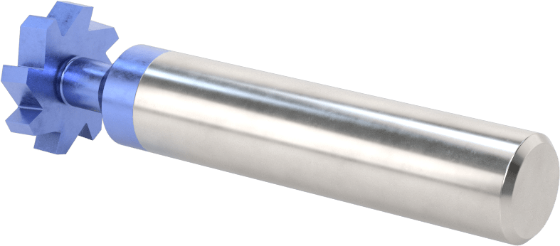 Hızlı Kesim Karbür Anahtar Yuvası Uçlu Freze, AlTiN Kaplamalı, 3/4" Freze Çapı, 5/32" Freze Kalınlığı