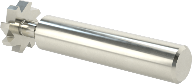 Hızlı Kesim Karbür Anahtar Yuvası Uçlu Freze, Kaplamasız, 3/4" Freze Çapı, 5/32" Freze Kalınlığı