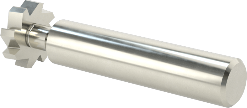 Hızlı Kesim Karbür Anahtar Yuvası Uçlu Freze, Kaplamasız, 3/4" Freze Çapı, 3/16" Levha Kalınlığı